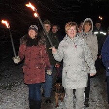 Winterwald bei Nacht / Photo: © Landesforsten.RLP.de/Petra Kurz Winterwald bei Nacht