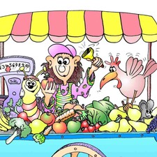 Der verrückte Obstkarren / Photo: © Westermayer Grafik Der verrückte Obstkarren
